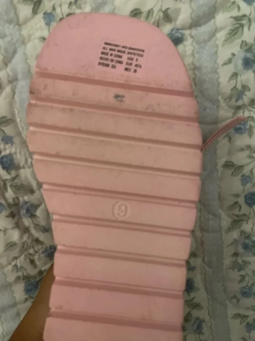 Pink platform heels